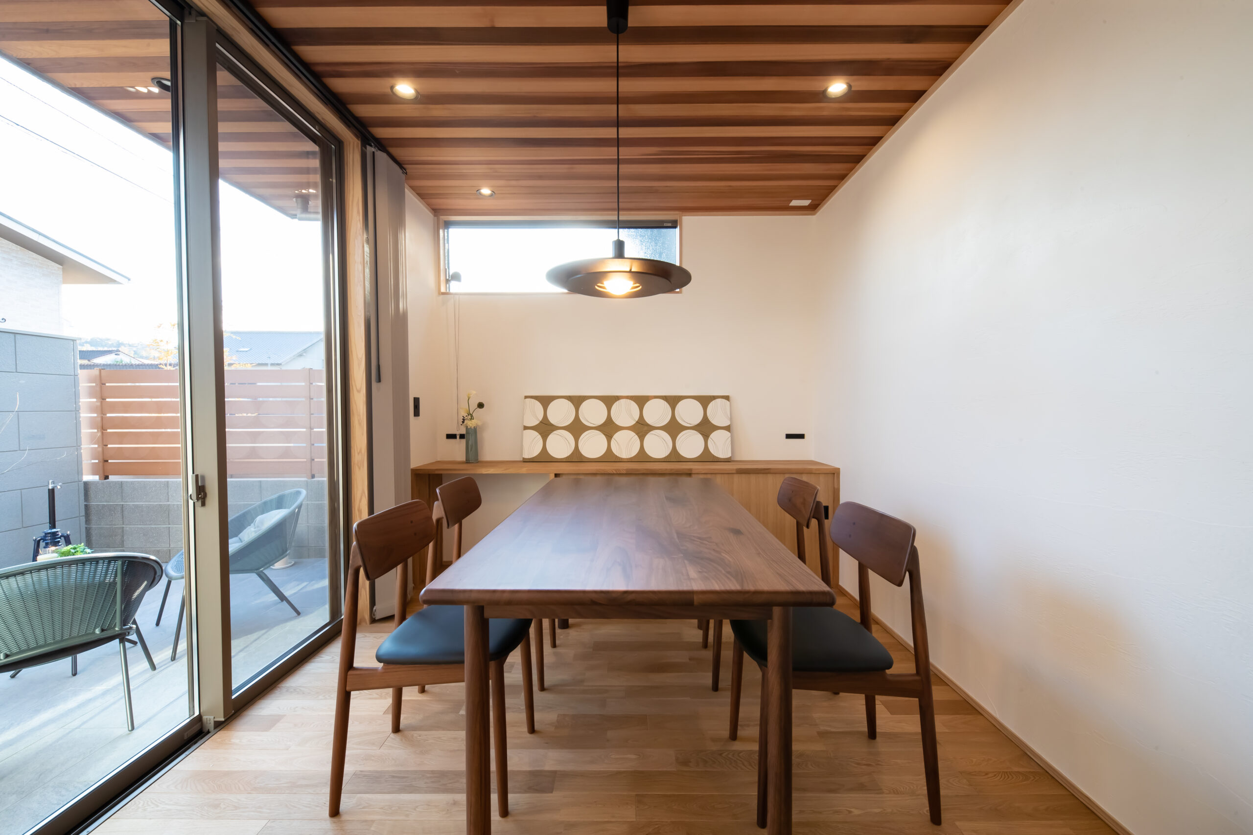 プライベートテラスのある家